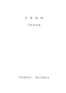 平成28年度計算書類